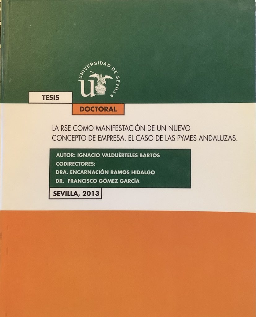 portada La RSE como manifestación de un nuevo concepto de empresa